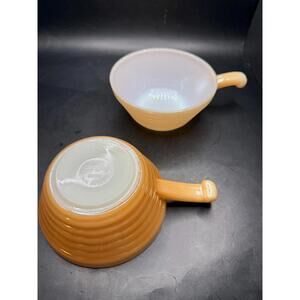 Vintage Fire-King Peach Lustre Handled Soup Bowl - (Selling separately)